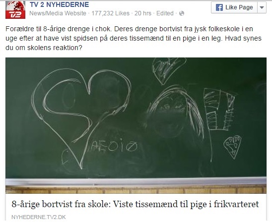 8-årige drenge bortvist for at vise tissemænd. For real?